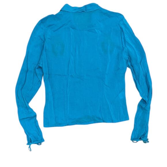 Johnny Was Sangria Embroidered Button Down Blouse - Picture 6 of 8